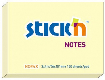 Notes autoadeziv 76 x 101 mm, 100 file, Stick