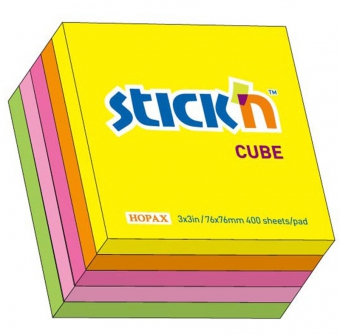 Cub notes autoadeziv 76 x 76 mm, 400 file, Stick