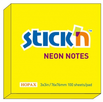 Notes autoadeziv 76 x  76 mm, 100 file, Stick