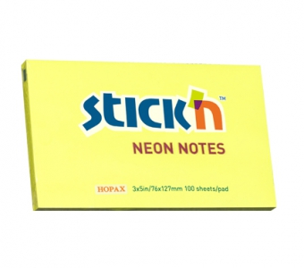 Notes autoadeziv 76 x 127 mm, 100 file, Stick