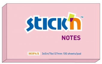 Notes autoadeziv 76 x 127 mm, 100 file, Stick