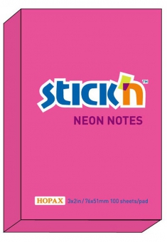 Notes autoadeziv 76 x  51 mm, 100 file, Stick