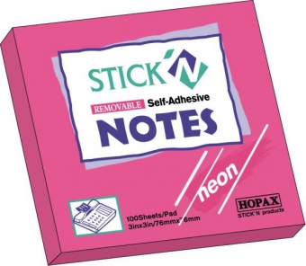 Notes autoadeziv 76 x  76 mm, 100 file, Stick