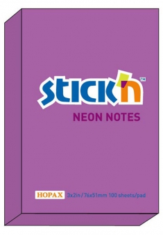 Notes autoadeziv 76 x  51 mm, 100 file, Stick
