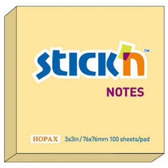 Notes autoadeziv 76 x  76 mm, 100 file, Stick
