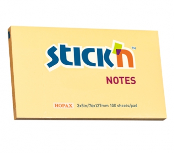 Notes autoadeziv 76 x 127 mm, 100 file, Stick