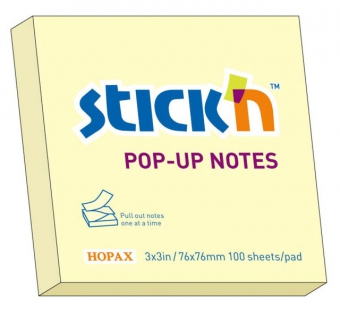 Notes autoadeziv 76 x  76 mm, 100 file, Stick