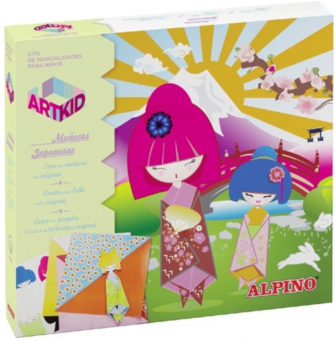 Cutie cu articole creative pentru copii, ALPINO ArtKid Munecas Japonesas