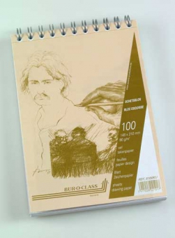 Bloc desen cu spirala, A5, 100 file - 90g/mp, pentru schite creion, AURORA Esquisse