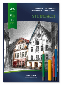 Bloc desen A3, 20 file - 200g/mp, AURORA Steinbach