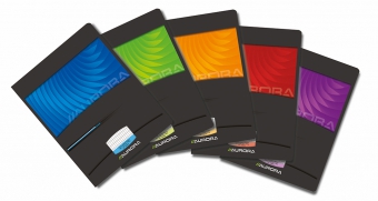 Caiet A5, 36 file - 90g/mp, liniat stanga, coperta carton lucios, AURORA Mano - matematica