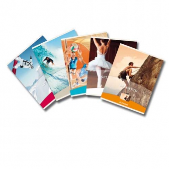 Caiet A5, 48 file - 80g/mp, liniat stanga, coperta imagini sport, AURORA Splendid - matematica