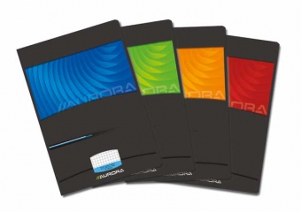 Caiet A4, 36 file - 90g/mp, liniat stanga, coperta carton lucios, AURORA Mano - matematica