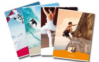 Caiet A4, 60 file - 80g/mp, liniat stanga, coperta imagini sport, AURORA Splendid - dictando