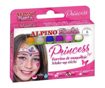 Creioane machiaj, 6 culori/cutie, ALPINO Princess