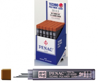 Mine pentru creion mecanic 0,3mm, 12/set, PENAC - HB