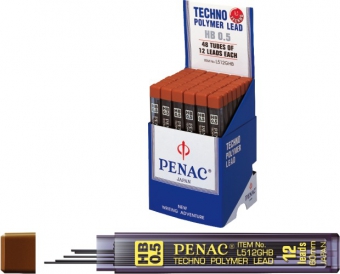 Mine pentru creion mecanic 0,5mm, 12/set, PENAC - HB