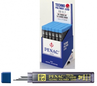 Mine pentru creion mecanic 0,7mm, 12/set, PENAC - HB