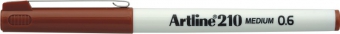 Liner ARTLINE 210, varf fetru 0.6mm - maro