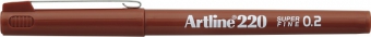 Liner ARTLINE 220, varf fetru 0.2mm - maro