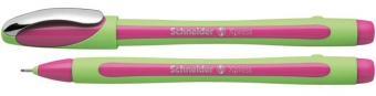 Liner SCHNEIDER Xpress, rubber grip, varf fetru 0.8mm - roz