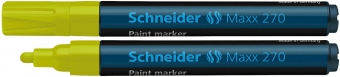 Marker cu vopsea SCHNEIDER Maxx 270, varf rotund 1-3mm - galben