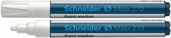 Marker cu vopsea SCHNEIDER Maxx 270, varf rotund 1-3mm - alb