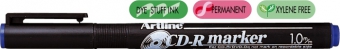 CD/DVD-marker ARTLINE 883, corp plastic, varf rotund 0.5mm - albastru