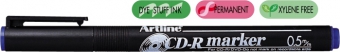 CD/DVD-marker ARTLINE 884, corp plastic, varf rotund 1.0mm - albastru
