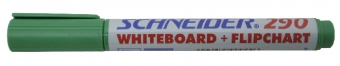 Marker SCHNEIDER Maxx 290, pentru tabla de scris+flipchart, varf rotund 2-3mm - verde