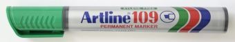 Permanent marker ARTLINE 109, corp plastic, varf tesit 2.0-5.0mm - verde