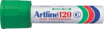 Permanent marker ARTLINE 120, corp metalic, varf tesit 20.0mm - verde