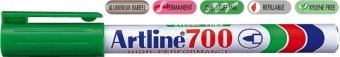 Permanent marker ARTLINE 700, corp metalic, varf rotund 0.7mm - verde