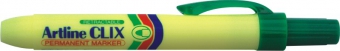 Permanent marker ARTLINE Clix 73, corp plastic, mecanism retractabil, varf rotund 1.5mm - verde