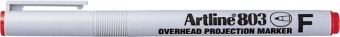OHP Non-Permanent marker ARTLINE 803, varf fin - 0.5mm - rosu