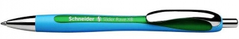Pix SCHNEIDER Slider Rave XB, rubber grip, accesorii metalice - scriere verde