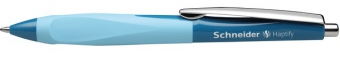 Pix SCHNEIDER Haptify, rubber grip, clema metalica, corp albastru petrol/bleu - scriere albastra