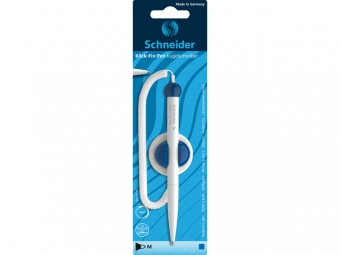 Pix SCHNEIDER Klick-Fix, suport autoadeziv cu snur, corp alb - scriere albastra