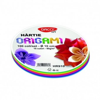 Hartie origami rotunda 100/set DACO