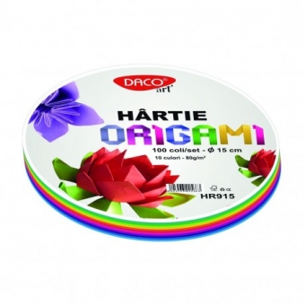 Hartie origami rotunda 100/set DACO