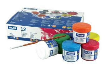 TEMPERA 12 CULORI MILAN 40 ML
