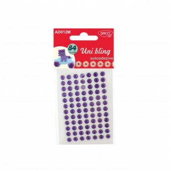 Accesorii craft - AD012 Uni bling diamante autoadezive mov DACO
