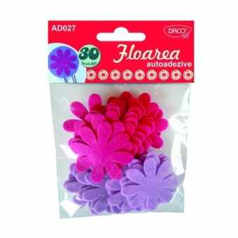 Accesorii craft - AD027 Floarea din pasla autoadeziva DACO