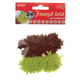 Accesorii craft - AD060 Frunza lata din pasla autoadeziva DACO