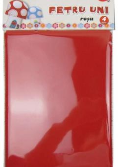 Accesorii craft - AD081R Fetru uni set 4, rosu, DACO