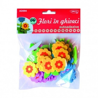 ACCESORII CRAFT - AD094 FLORI IN GHIVECI SPUMA AA DACO
