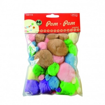 ACCESORII CRAFT - AD114 POM POM PASTEL DACO