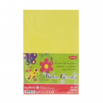 HARTIE GUMATA HG401G 20X30 CM 10COLI GALBEN DACO