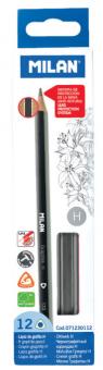 Creion grafit triunghiular H MILAN