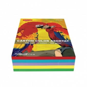 CARTON COLOR CN160 A4 250COLI 5 CUL. DACO 160G/MP